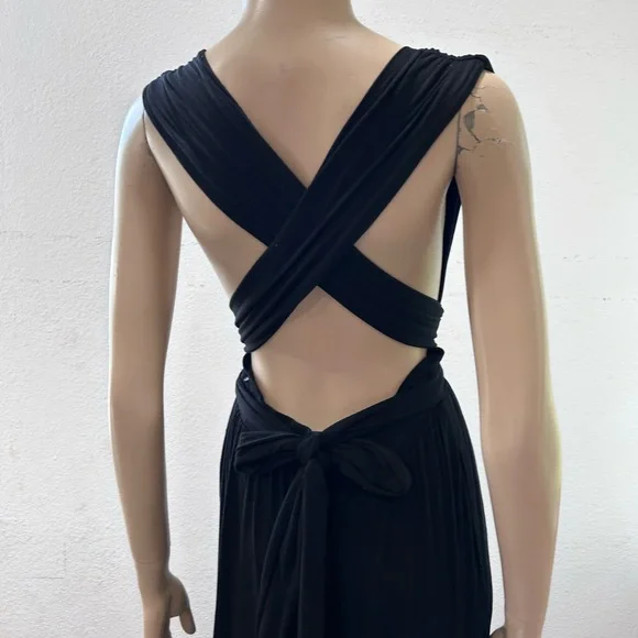 Free people beach Black jumpsuit